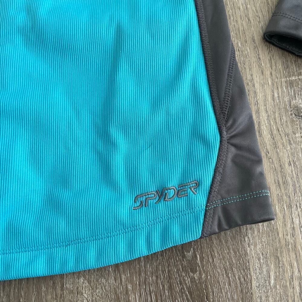 Spyder Women’s Blue Dark Grey Windstopper Hooded Jacket - Size: XS - Picture 10 of 10